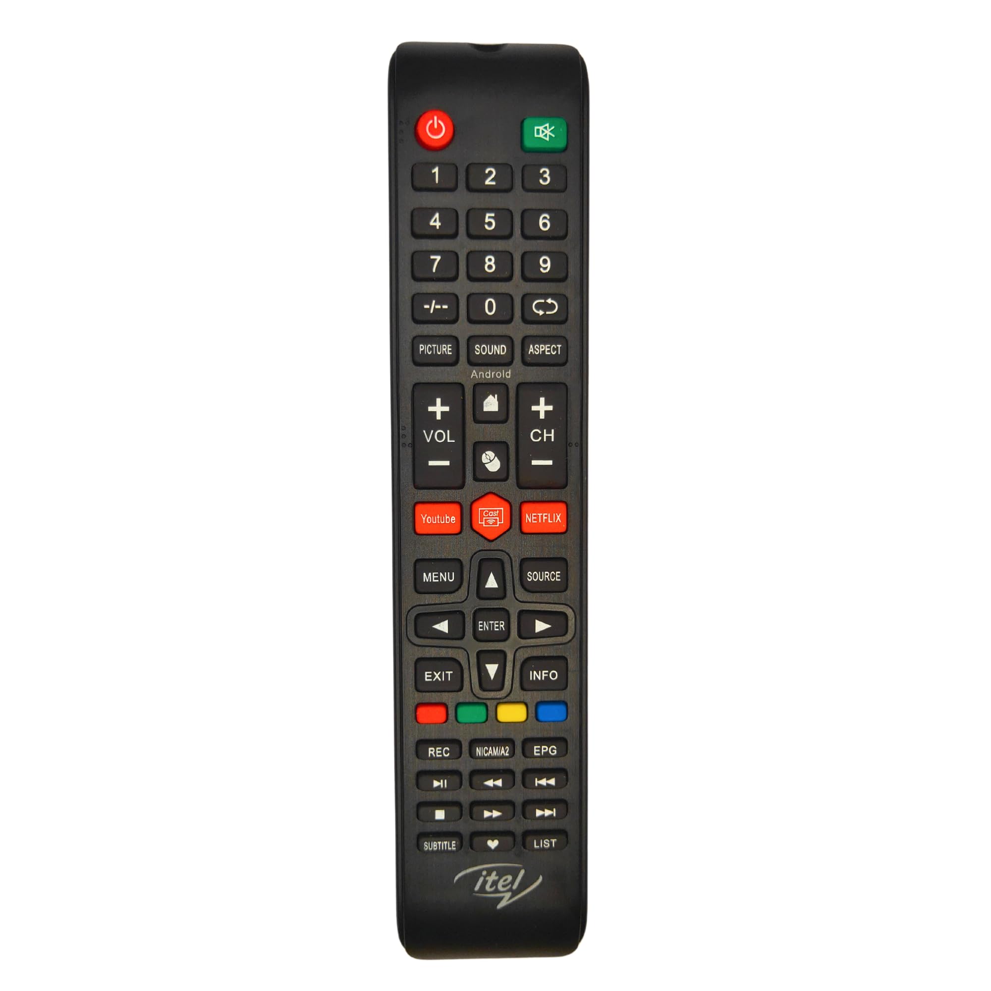 BLUKEY ITL1611 Remote Control for ITEL I5514IE Smart LCD LED TV (Match Old Remote Before Ordering) (B0CV4BPWMC) Amazon Price History, Amazon Price Tracker