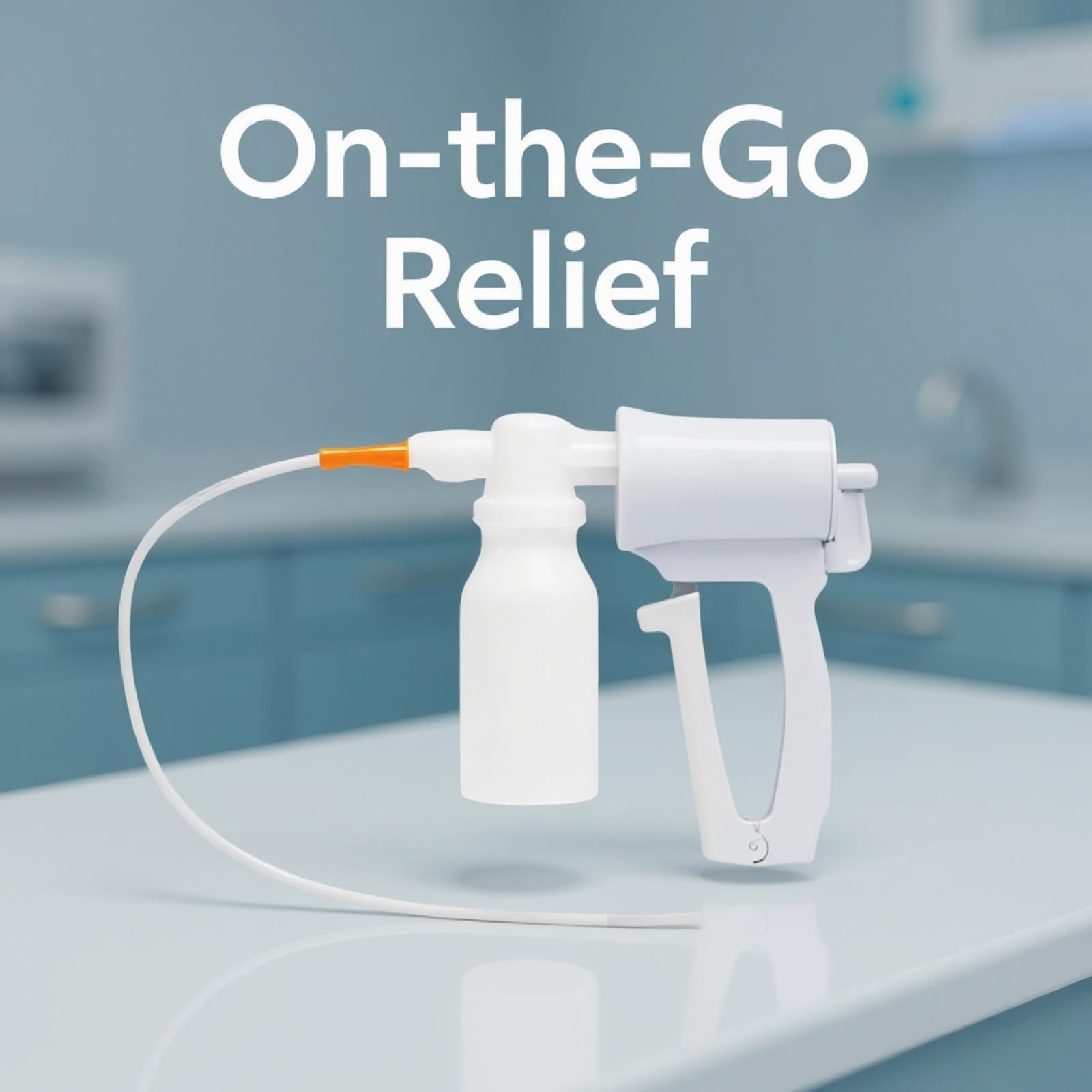 Handbetriebene Sputum-Absaugpumpe, tragbarer Aspirator mit manuellem Auslösegriff, kontrollierbarem Sog, leicht zu reinigen, kompaktem Design für Zuhause und unterwegs