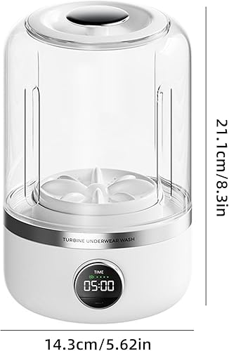 Miniatura 9 de Lavadora de ropa interior, mini lavadora ultrasónica portátil recargable para ropa interior, pequeña máquina de lavandería inalámbrica para ropa