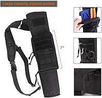 Vista 3 de KRATARC Carcaj de arco ligero para la espalda con doble uso plegable compacto, bolsa de flechas para la cadera con sistema Molle colgado para tiro