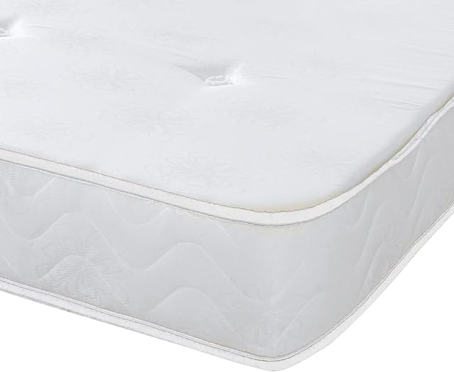 eXtreme comfort ltd The Damask Essentials White Comfort Tufted Mattress Great For Kids, Bunk Beds, Cabin Beds Etc (3ft UK Single)
