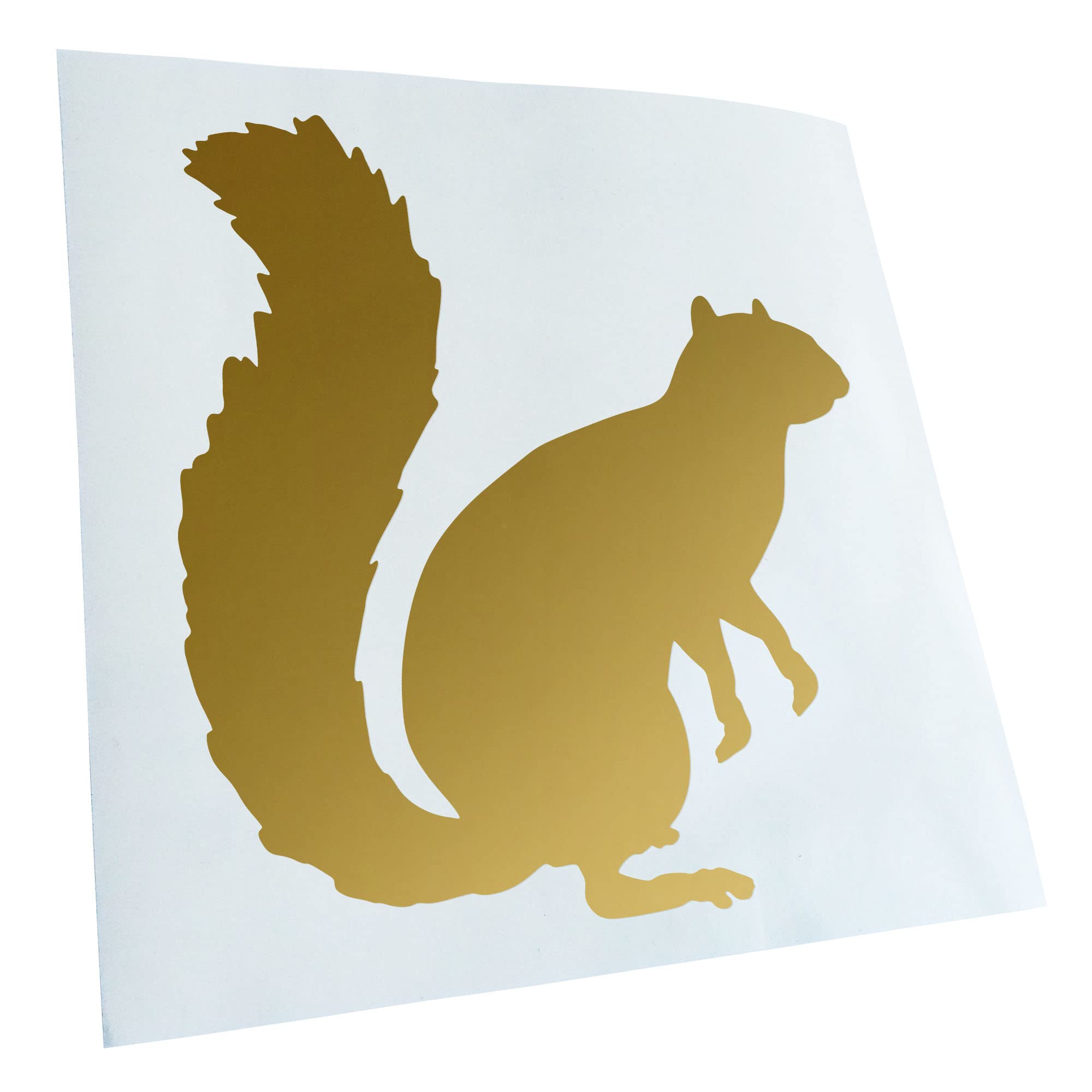 Kiwistar - Car Sticker - Gold - 11 x 10 cm Squirrel - Squirrel - Rear Window Car Sticker Weatherproof for Car Truck Moped Truck - Sticker Exterior Self-Adhesive Tuning Accessories for Windows Vehicle