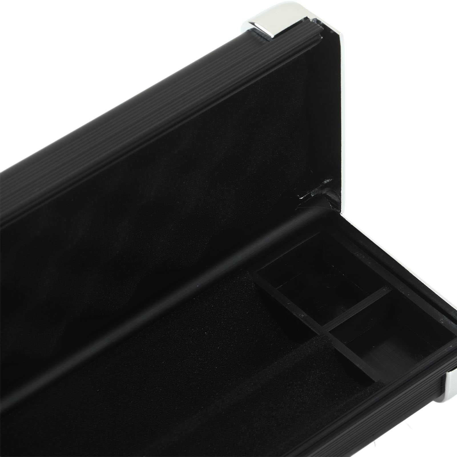 RiToEasysports Taco de billar duro para llevar, de aleación de aluminio, protector con 2 ranuras, para almacenamiento y transporte seguros