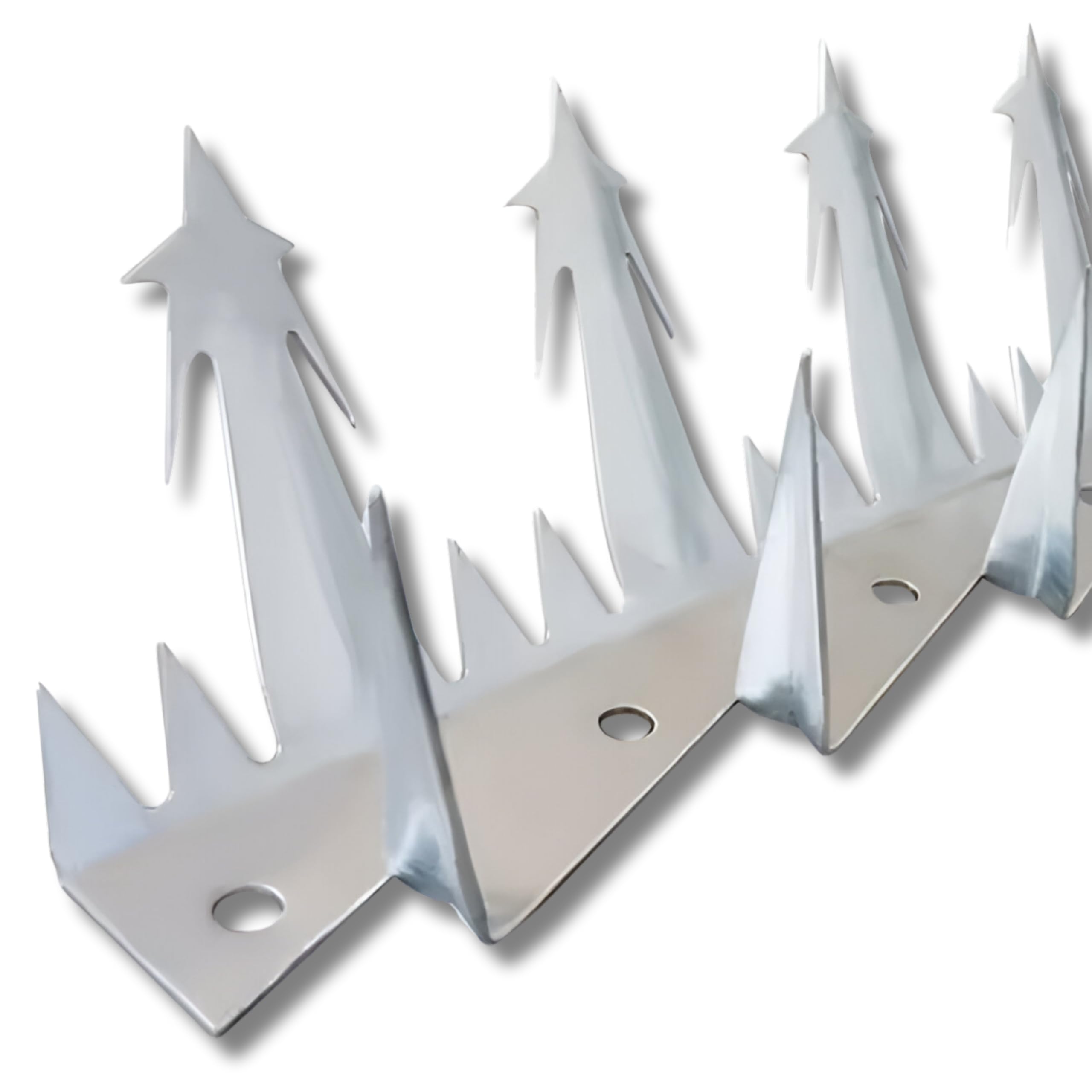 Efficacy Anti Climbing Wall Spikes Indoor and Outdoor Security | Galvanized Steel Material Spikes Triple Spike Angles for Home, Residential or Industrial Safety Use Size Large 31cm Approx (Qty - 3) (B0CJ9742ZP) Amazon Price History, Amazon Price Tracker