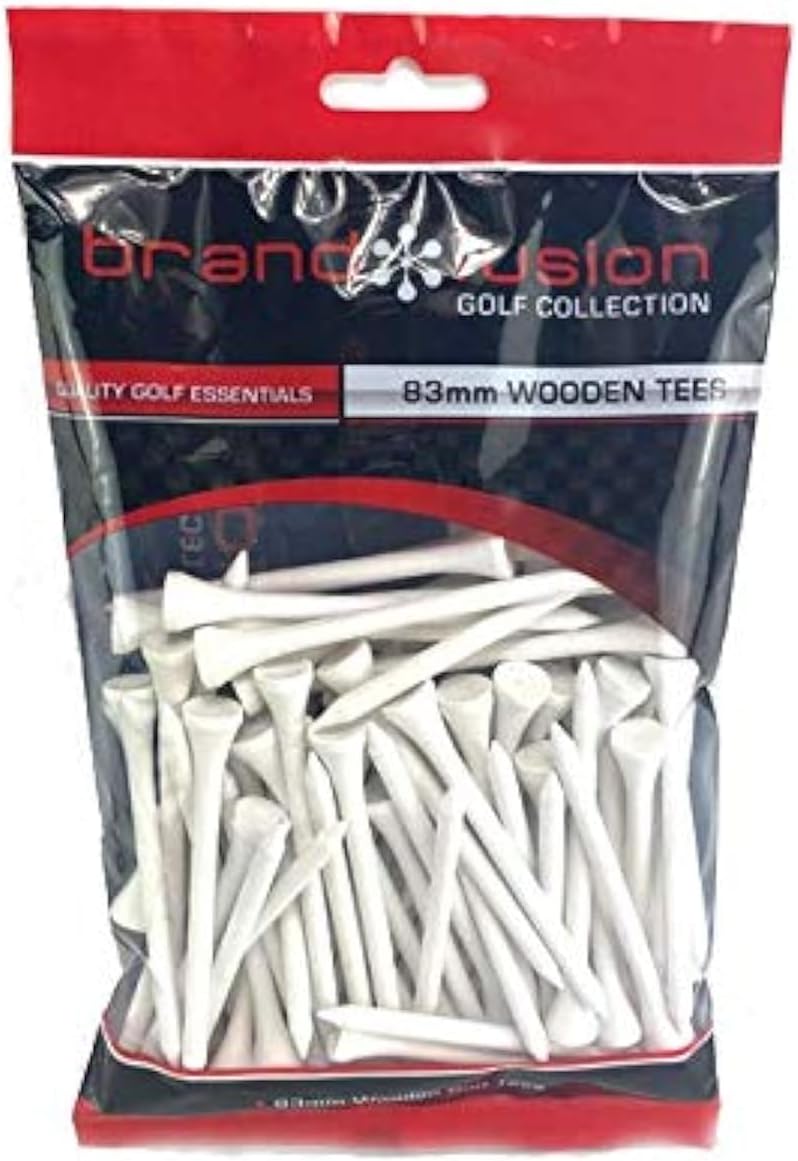Bamboo Golf Tees – Eco-Friendly Biodegradable Wooden Golf Tees – Bulk & Standard Packs – Multiple Sizes 53mm 69mm 83mm – Strong Durable Plastic-Free Tees