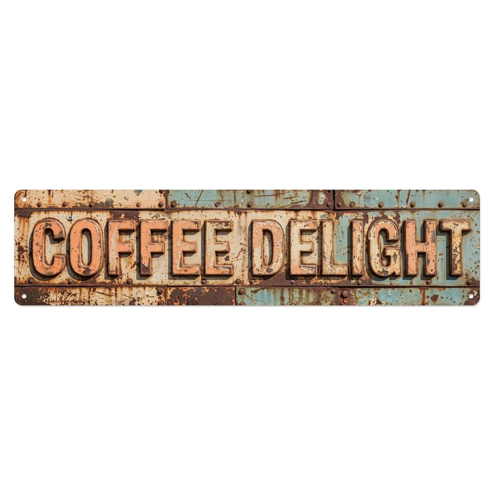 Coffee Delight Home Metal Tin Sign