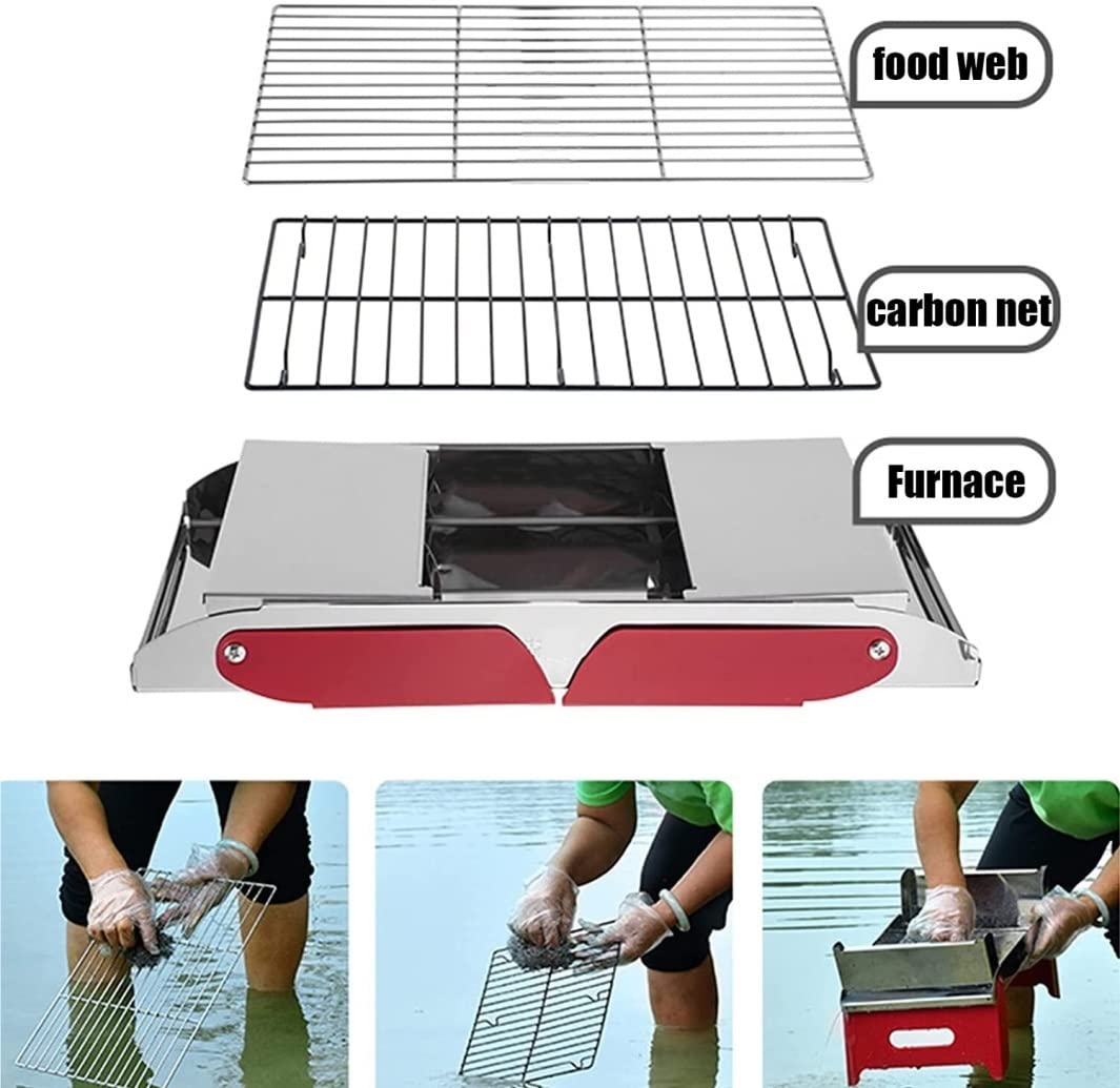 Grille Węglowe Plenerowy Przenośny Grill Węglowy Składany Grill Do Gotowania Piknik Camping Outdoor BBQ Grill Kempingowy