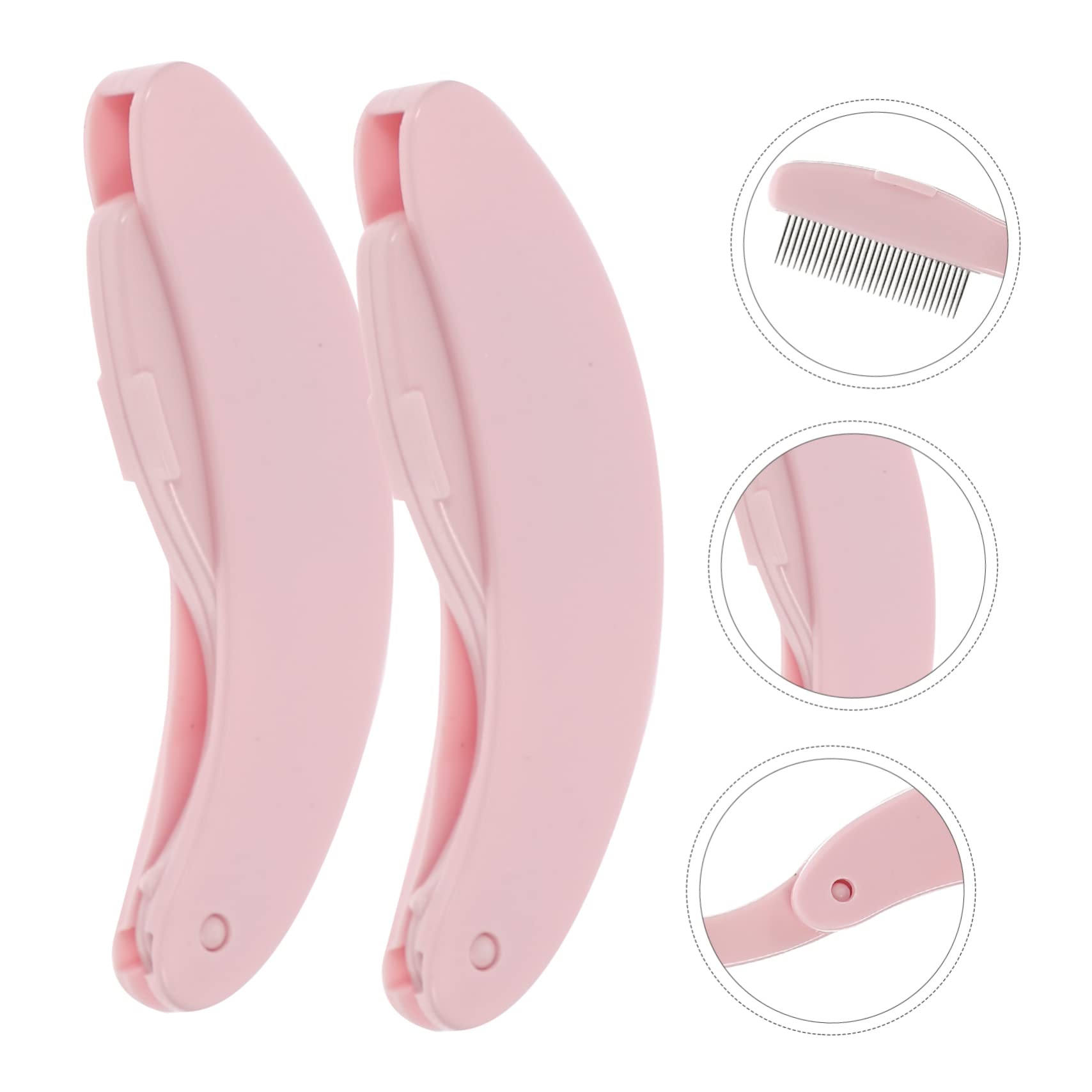 Didiseaon 10 Piezas peine plegable para cejas cepillo para cejas peine de pestañas densas cepillo de pestañas peines de pestañas de cejas de niña herramientas de maquillaje de niña portátil