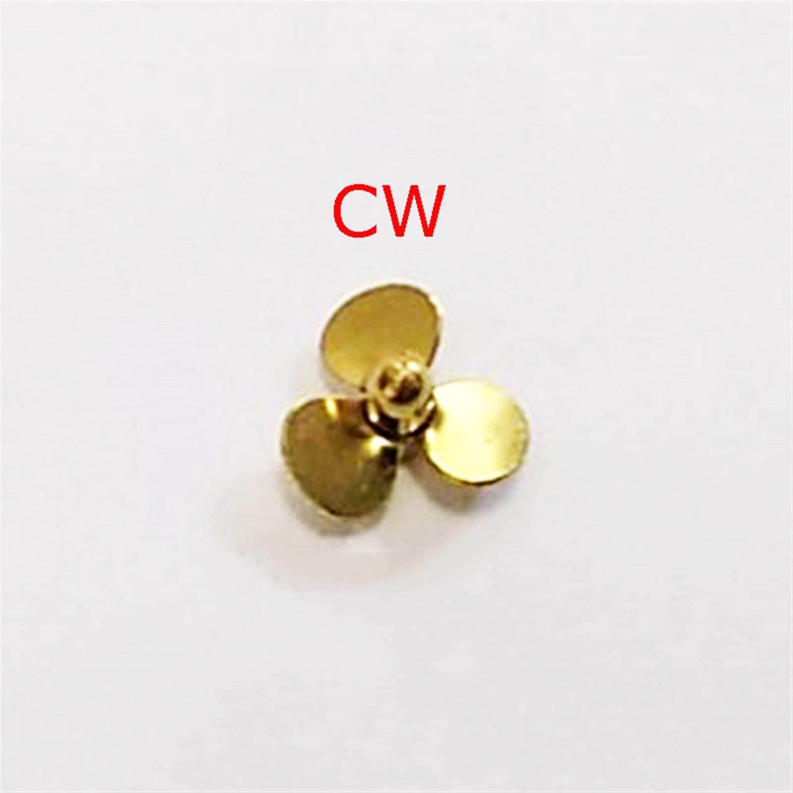 1 Paire/lot diamètre extérieur 16mm Accessoire en cuivre CW CCW Trou d'hélice 2mm hélices pagaie à 3 pales pour Bateau RC modèle de Bricolage pièces de Rechange Accessoires de Bateaux