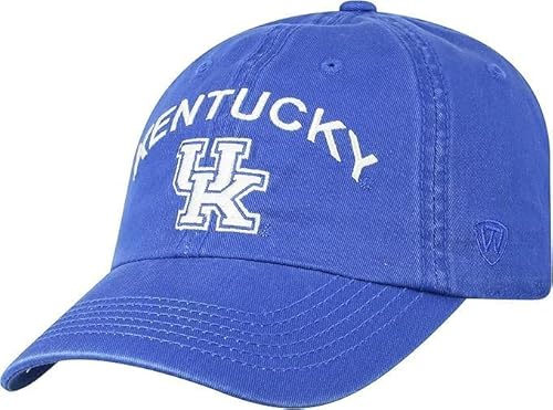 Collegiate Primary Color Team Arch Adjustable Hats (US, Alpha, One Size, Kentucky)