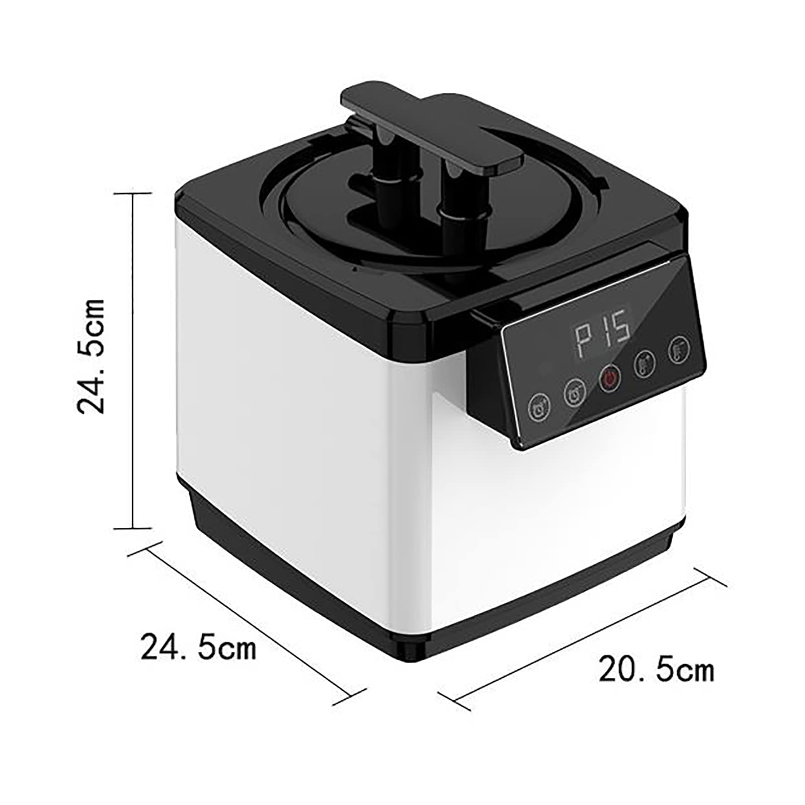 Garnek do gotowania na parze do sauny 2,6 l – przenośny generator pary do domowego prysznica SPA, relaks, detoksykacja, pilot zdalnego sterowania, pudełko ziołowe, inteligentny przycisk dotykowy