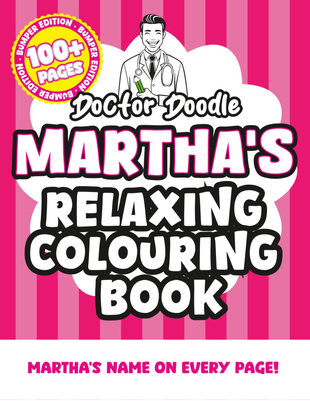 Martha's Relaxing Colouring Book: Relaxing Patterns and Illustrations for All Ages (Relaxing personalised colouring books)
