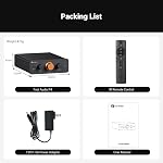 Fosi Audio P4 Mini Preamp with 3 RCA Inputs, Home Audio Stereo Pre amp for Amplifier/Active Subwoofer/Speakers, Preamplifier with 3-Level Adjustable Gain 3/6/9 dB, Bass and Treble Control