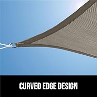 Vista 8 de GORILLA GRIP Toldo Solar Resistente, Protección UV Resistente a la Decoloración, Desgarros y Óxido, Parasol Rectangular, Bordes Curvos Bloquean