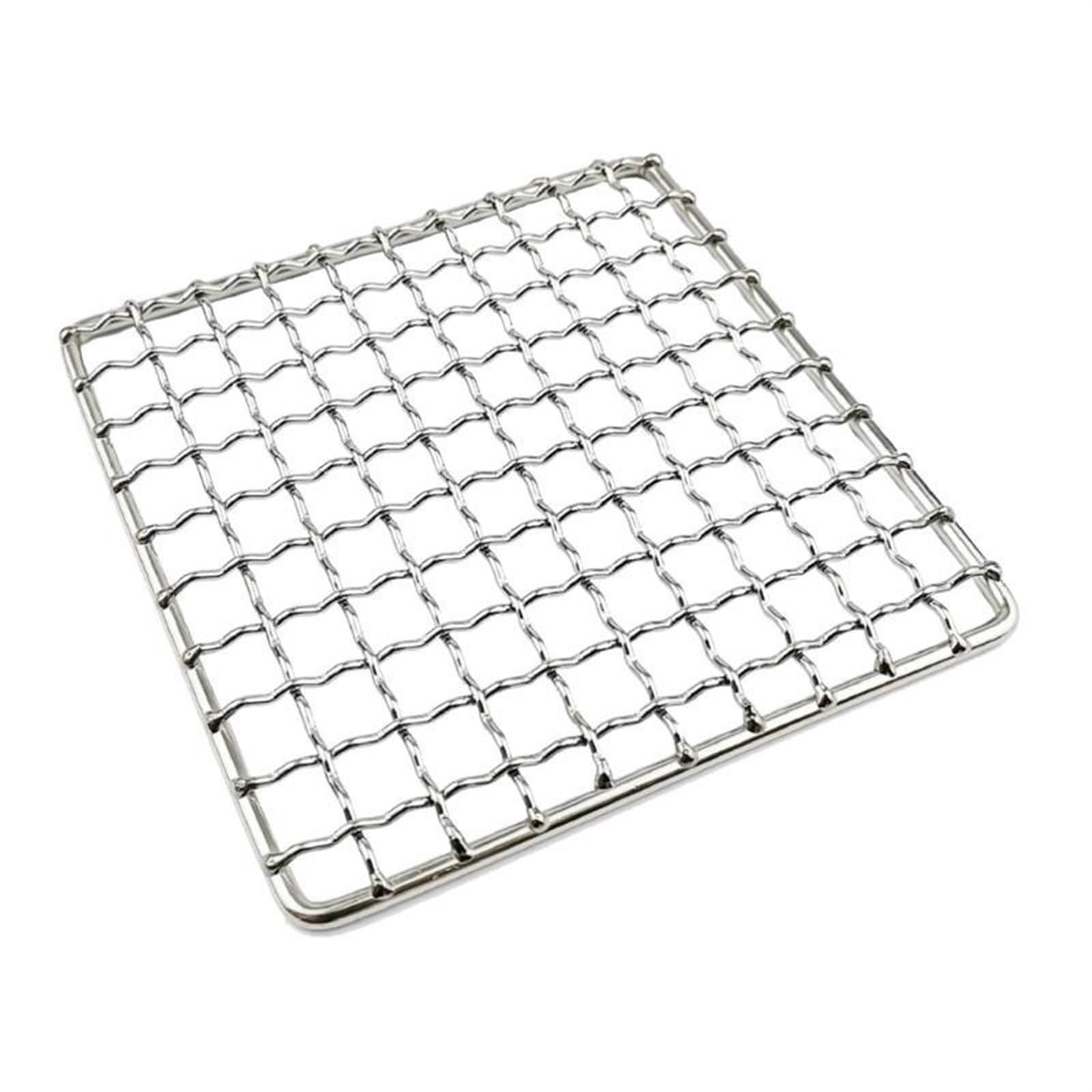Zamienny ruszt siatkowy do grilla kwadratowy stojak do grillowania na świeżym powietrzu grill podkładki siatkowe narzędzie do grilla kempingowego trwałe nieprzywierające akcesoria do grillowania