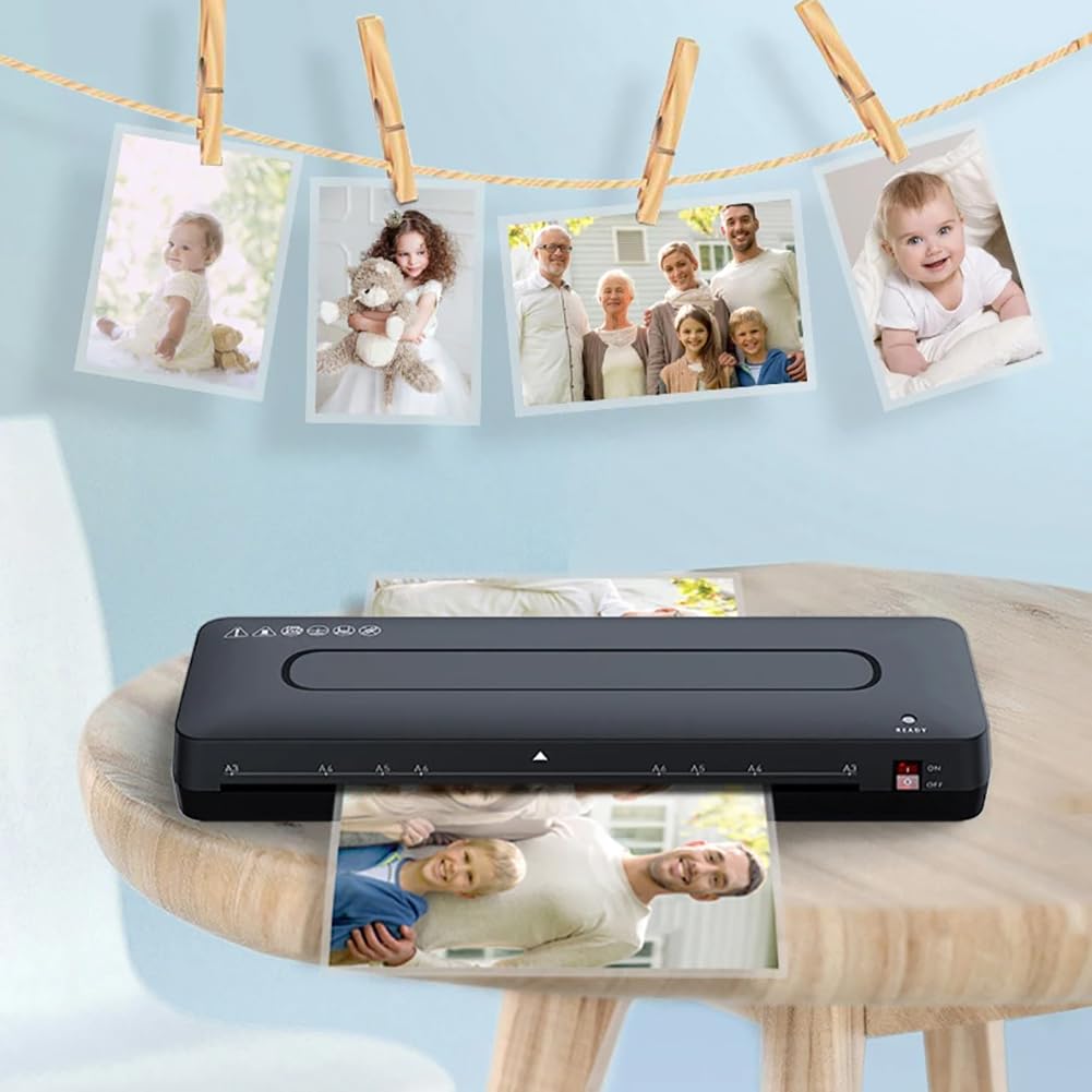 Laminator do zdjęć A3, papierowy laminator na gorąco i na zimno, laminator na gorąco i na zimno, maszyna do laminowania, 2-minutowe rozgrzewanie