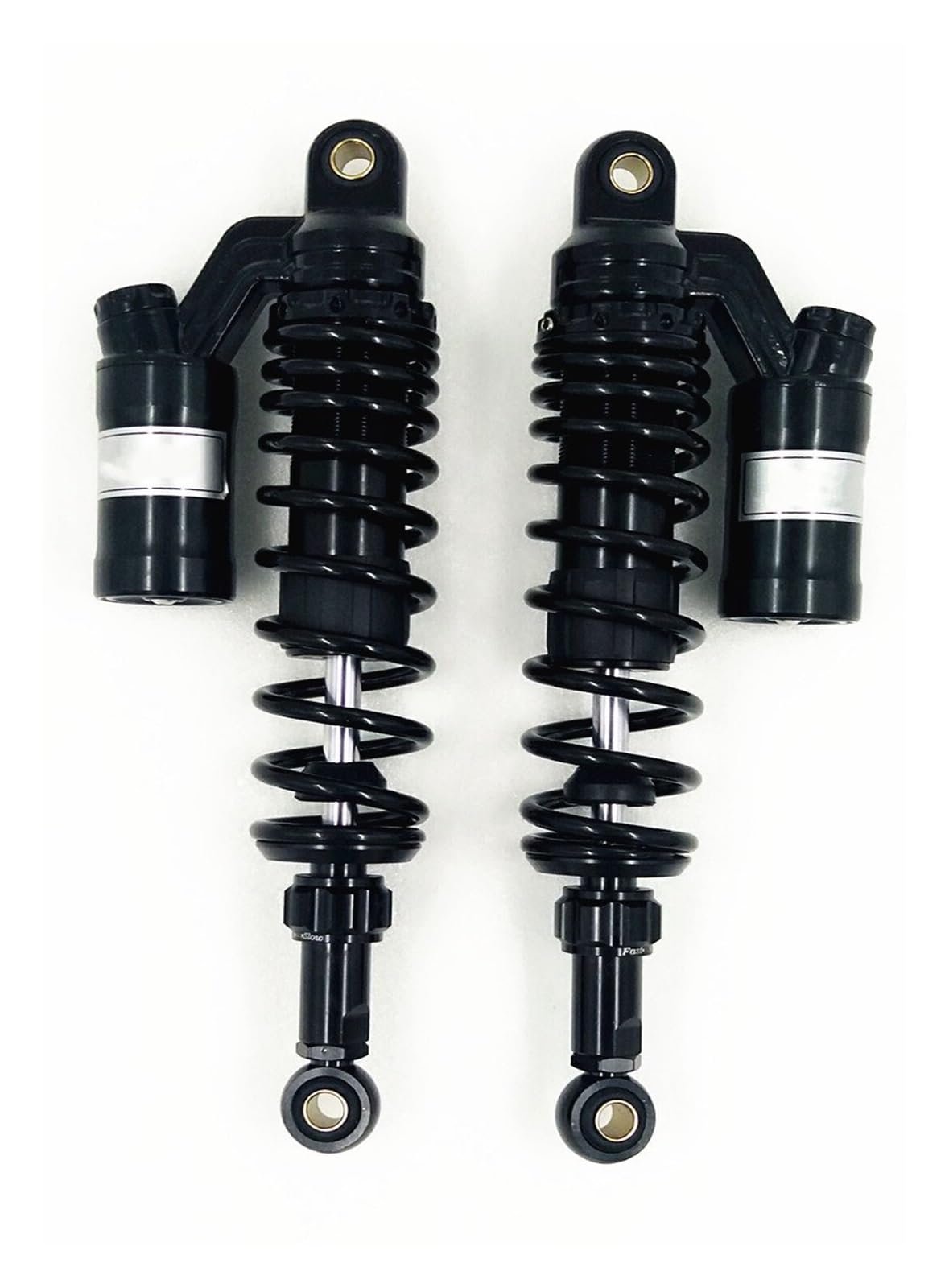 YGRSQVVO Motorcycle Rear Shock 350mm 1Pair 7mm spring Nitrorgen Motorcycle Adjustable Shock Absorber for Z1R black