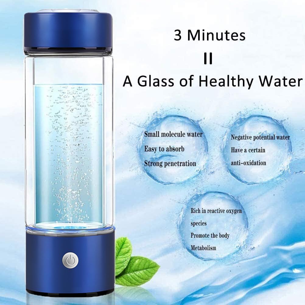Bottiglia Di Acqua Idrogeno Portatile - Generatore Di Idrogeno, 420 Ml, Ricaricabile USB, Per Benessere