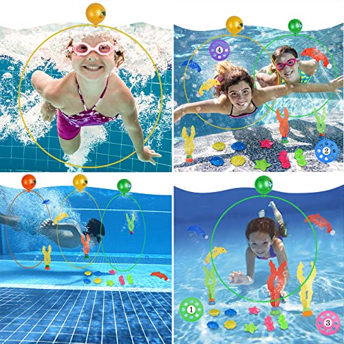 Faburo 23Pz Giocattolo per Piscina Giocattoli da