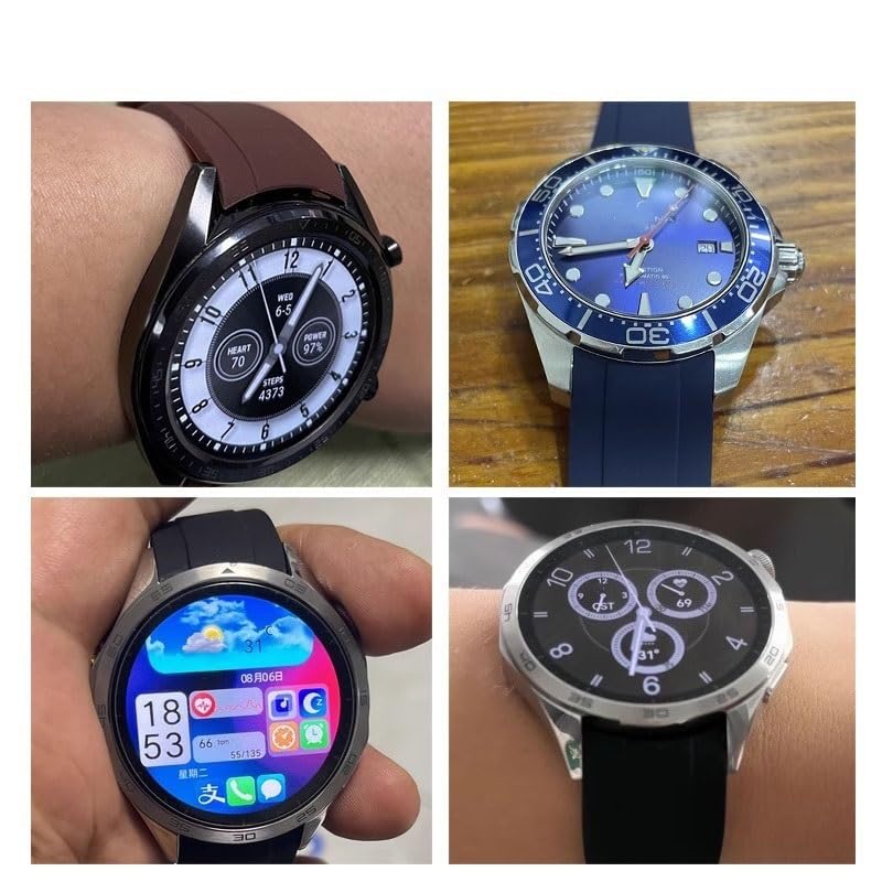 Sangle de montres en silicone T410 au fini premium durable - 5