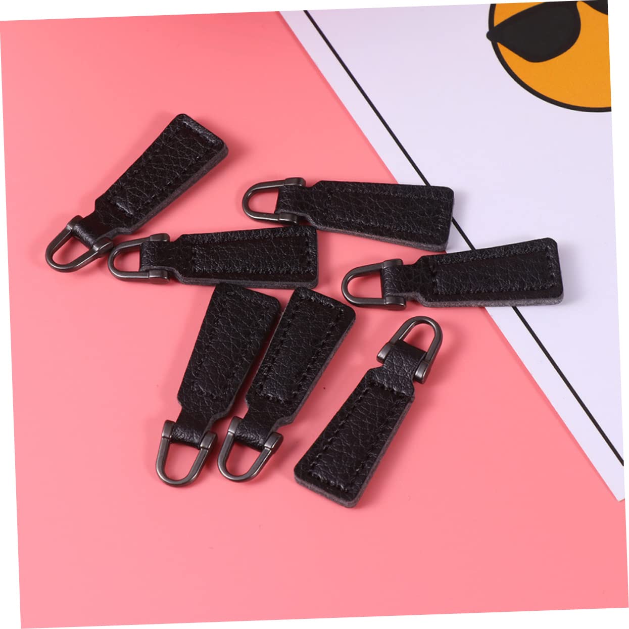 DIYEAH 125piezas Tiradores De De Reparación Para Ropa y Accesorios Cabezas De De Pu Reemplazo Para Mochilas