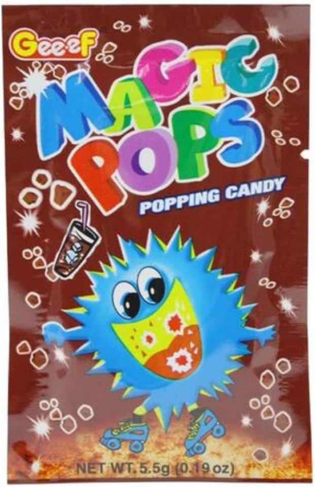 Gee.ef Magic Pops Popping Candy, Cola Flavor, 5 g x 40 Pouches, 200 g
