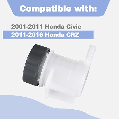 Miniatura 2 de CULMKARI Tanque de depósito de líquido de embrague de líquido de embrague para Honda Civic 2001-2011 2011-2016 Honda CRZ Repalce Number 46965-S5A-013