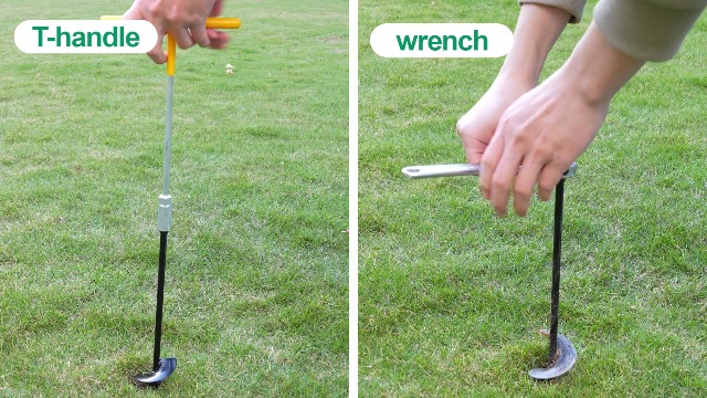 14.4'' Ground Anchors Screw In - Heavy Duty For High Winds - Ground Stakes Earth