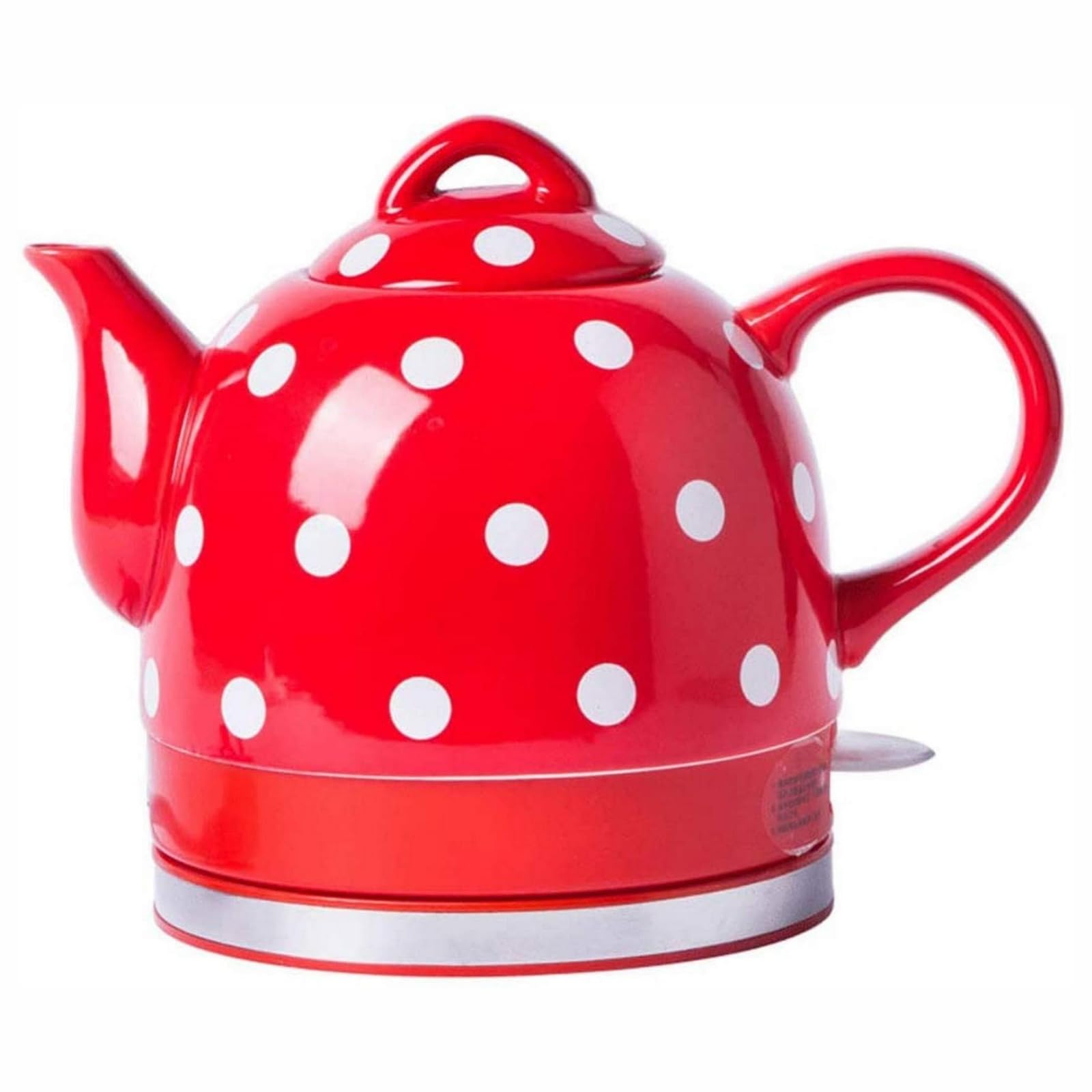 MYUYEE Soup Pot Electric Kettle Electric Ceramic Cordless Kettle Teapot-Retro 1.0L, 1000W Water Fast For Tea, Coffee, Soup, Oatmeal-Removable Base, Boil Dry Protection