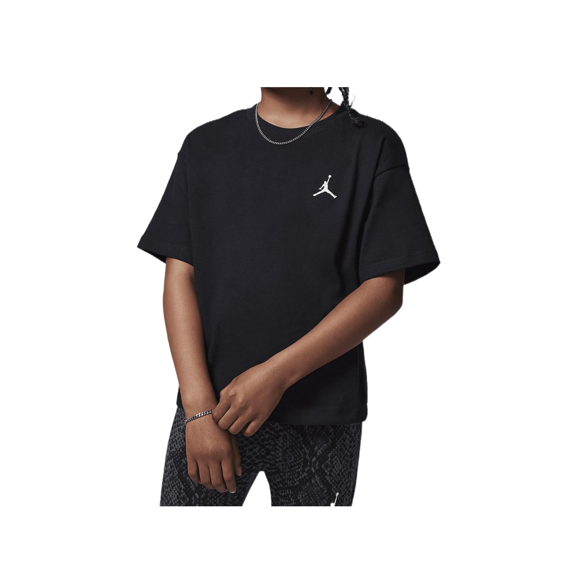 Nike Unisex Kids Jordan Brooklyn Essentials TEES AND T-SHIRTS (pack of 1) L BLACK