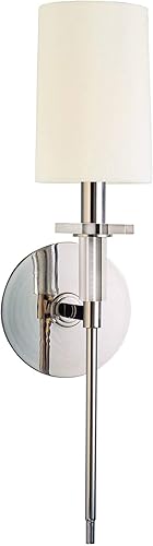 Hudson Valley Lighting 8511-PN Amherst - Aplique de pared con 1 luz, color acabado níquel pulido