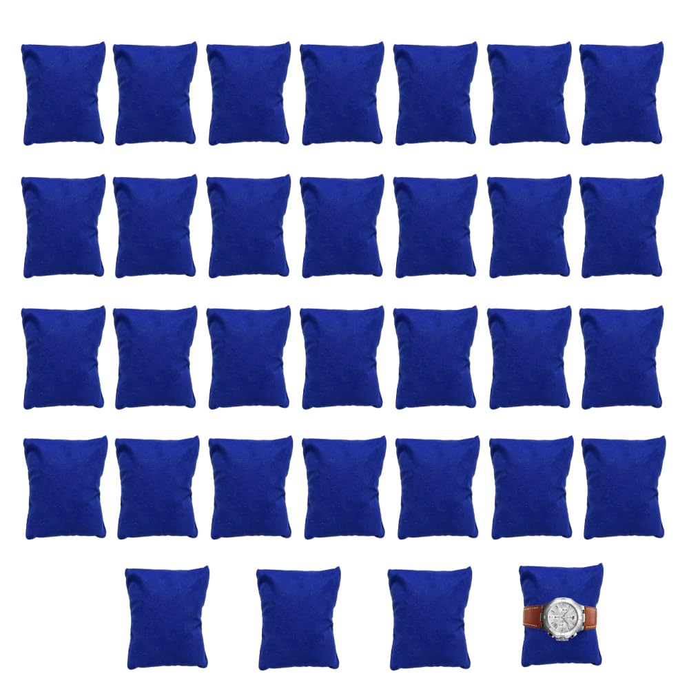 BDKMMS 32 PCS Plush Watch Pillows, 3.15 x 3.54 inch Plush Jewelry Cushions