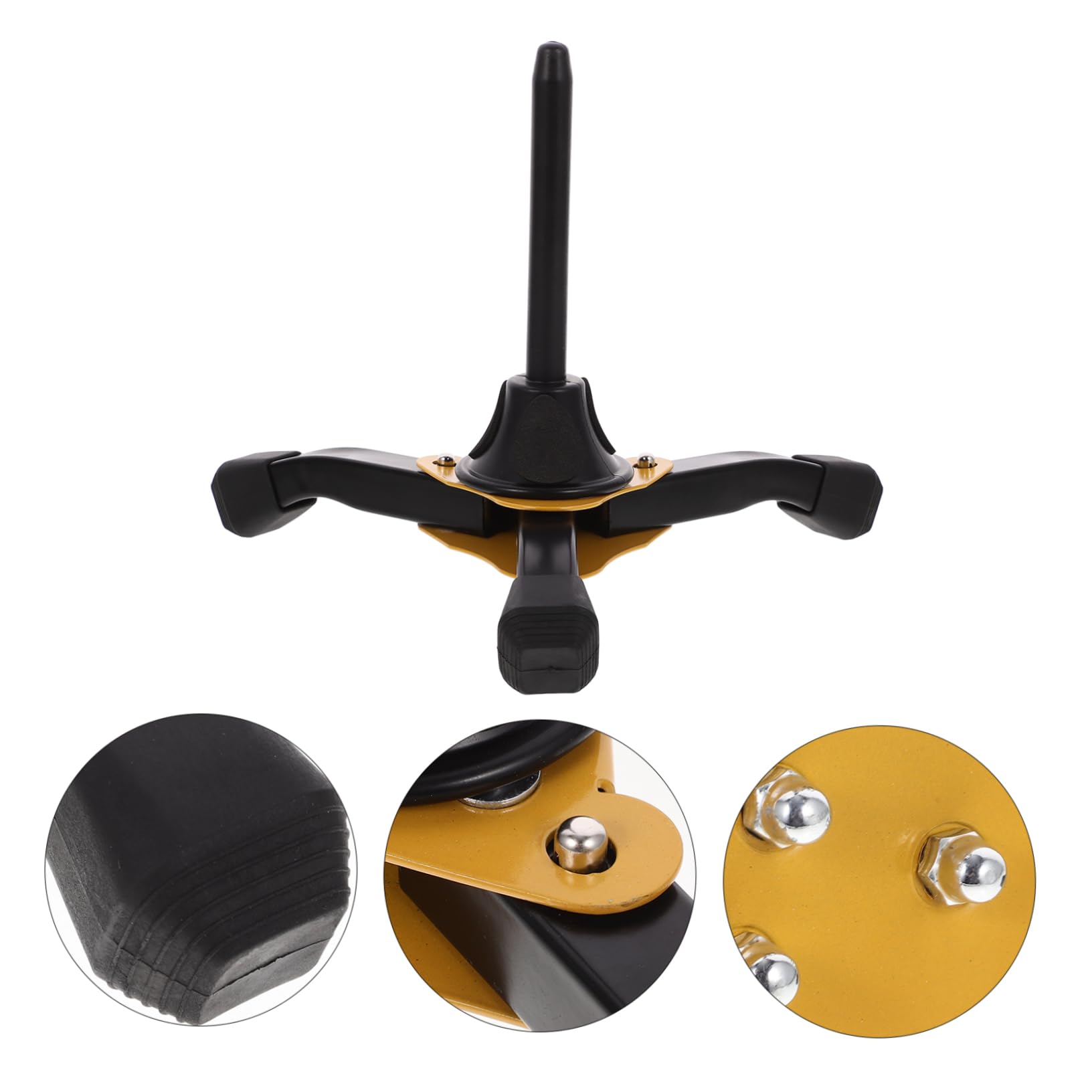 NULYLU Musical Instrument Stand Foldable Trumpet Stand Trumpet Holder Clarinet Tripod Wind Instrument Stand Flute Tripod Folding Flute Stand Oboe Holder Stand Clarinet Stand Portable Iron