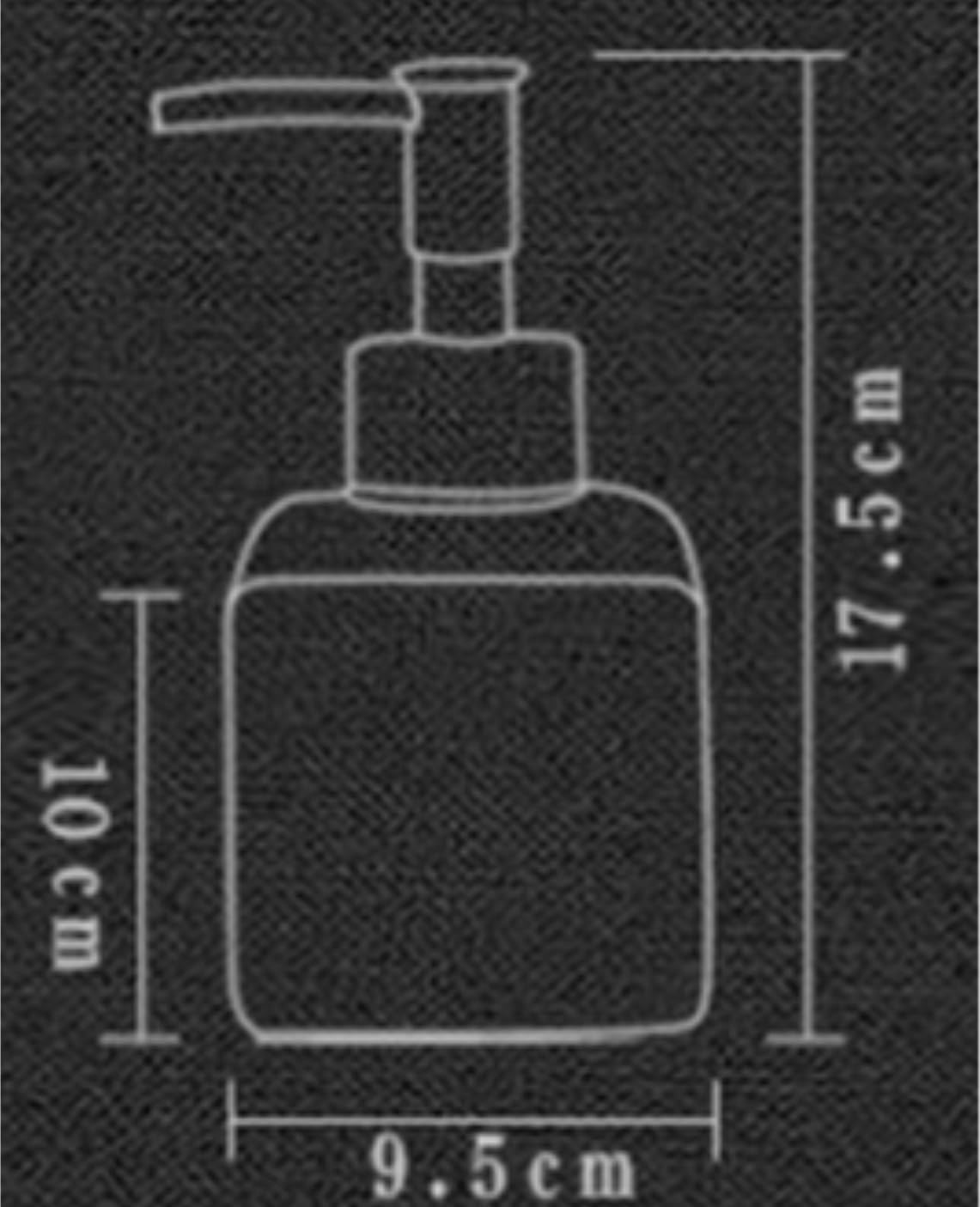 Rellenable Botella De Cerámica para Desinfectante De Manos, Dispensador De Jabón para Platos, Encimera De Cocina Y Baño Fácil Llenado