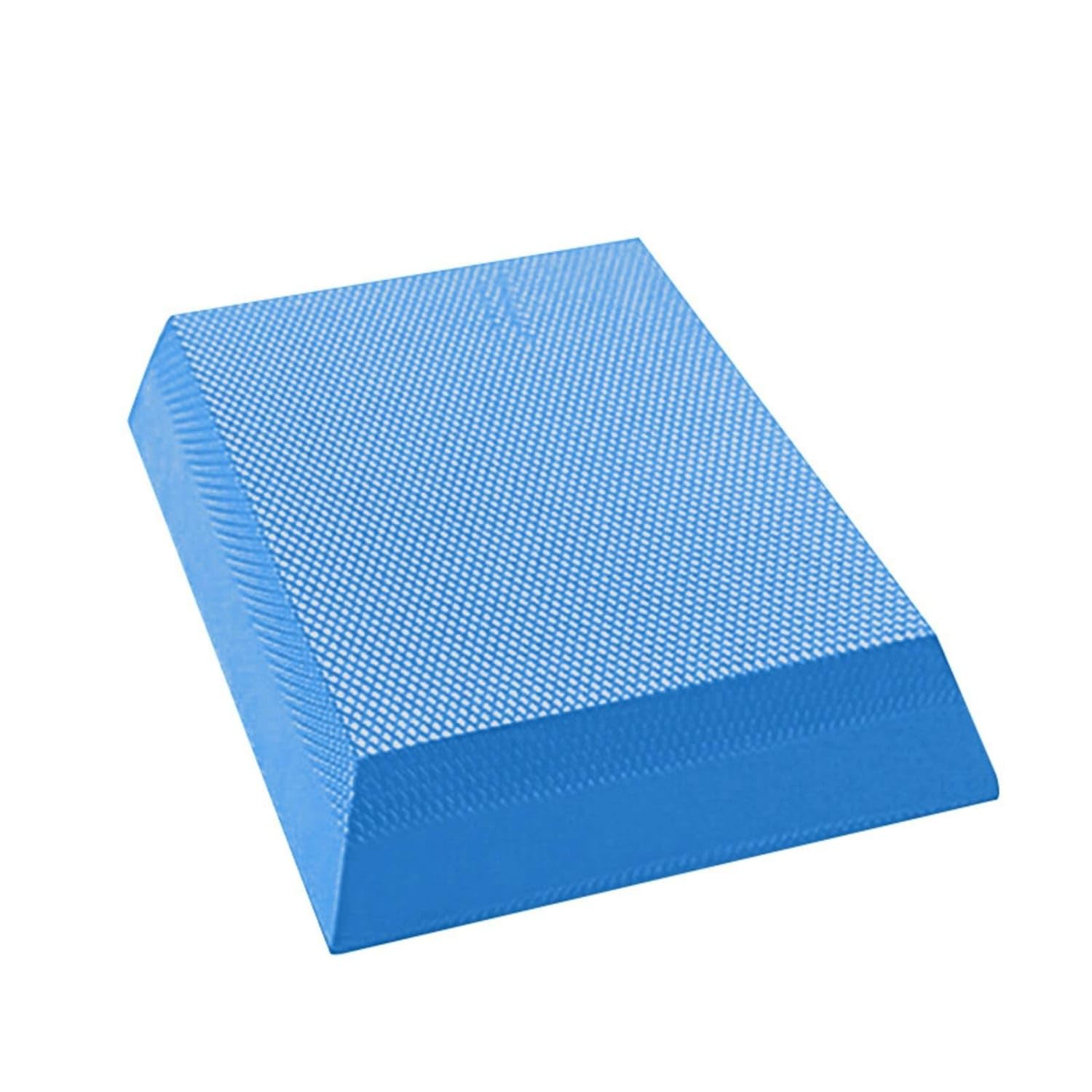 Anti-Slip Trapezoidal Balance Pad Textured Stability Training Pad Resilient Balance Wedge Cushioned for Ankle Rehabilitation, Core Exercises, Yoga, Trapezoid Blue-image-42