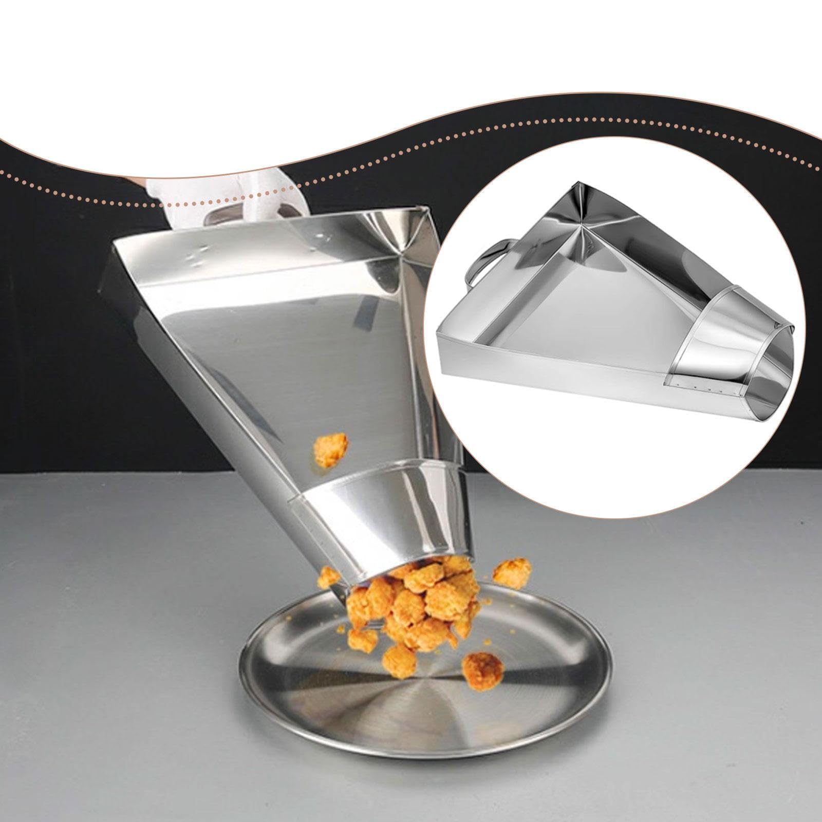 Pommes Frites Schaufel, Silberfarben, Leicht zu Reinigen, Popcorn Schaufel für Nussverpackungen, EIS