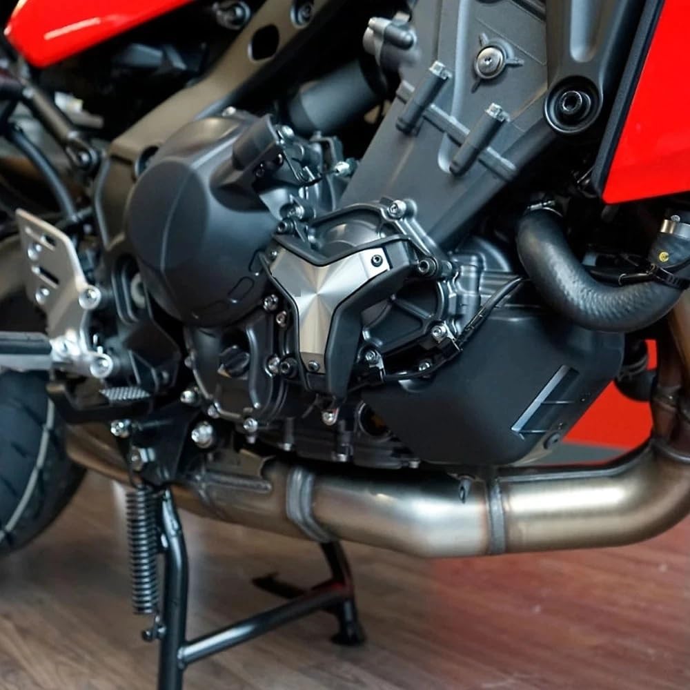 silnika motocykla osłona stojanów Pasuje do MT09 MT-09 2021-2026 części motocyklowe boczna osłona silnika pokrywa ochronna suwaki ochronne Crash Pad Protector