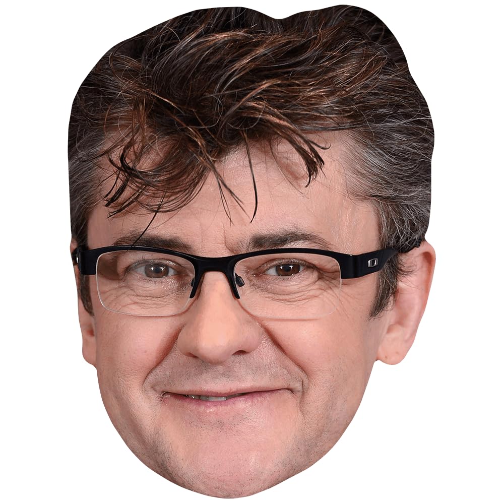 Celebrity Cutouts Lifelike Joe Pasquale (Glasses) Celebrity Mask, Flat Card Face, Fancy Dress Mask