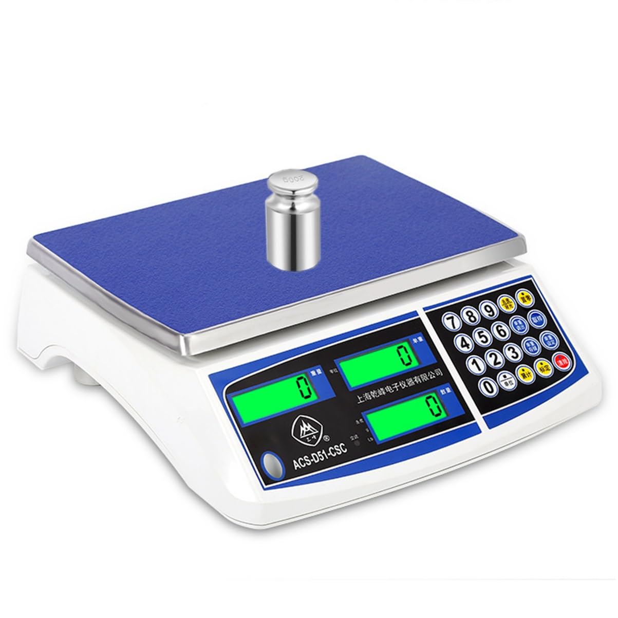 SaryEdge Industrial Counting Scale 30kg Digital Large Kitchen Scale Piece Counting With Adapter Stainless Steel Platform For Meat Shop Deli Rechargeable Scale,One Color-30kg/,One Color-30kg/1g