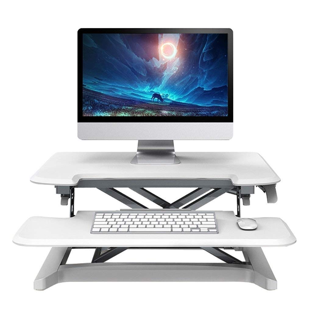 Cuter Desk – Scrivania da ufficio pieghevole regolabile in altezza, piattaforma di sollevamento per casa e ufficio, versatile piccola postazione di lavoro con meccanismo di sollevamento e abbassamento