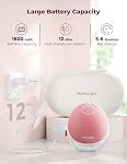 Momcozy M9 Hands-Free Wearable Breast Pump 24mm (Cozy Red, 2 Count) | App discreet control, upgraded mobile flow, multi-modes, 15 levels, perfect for working moms and travel