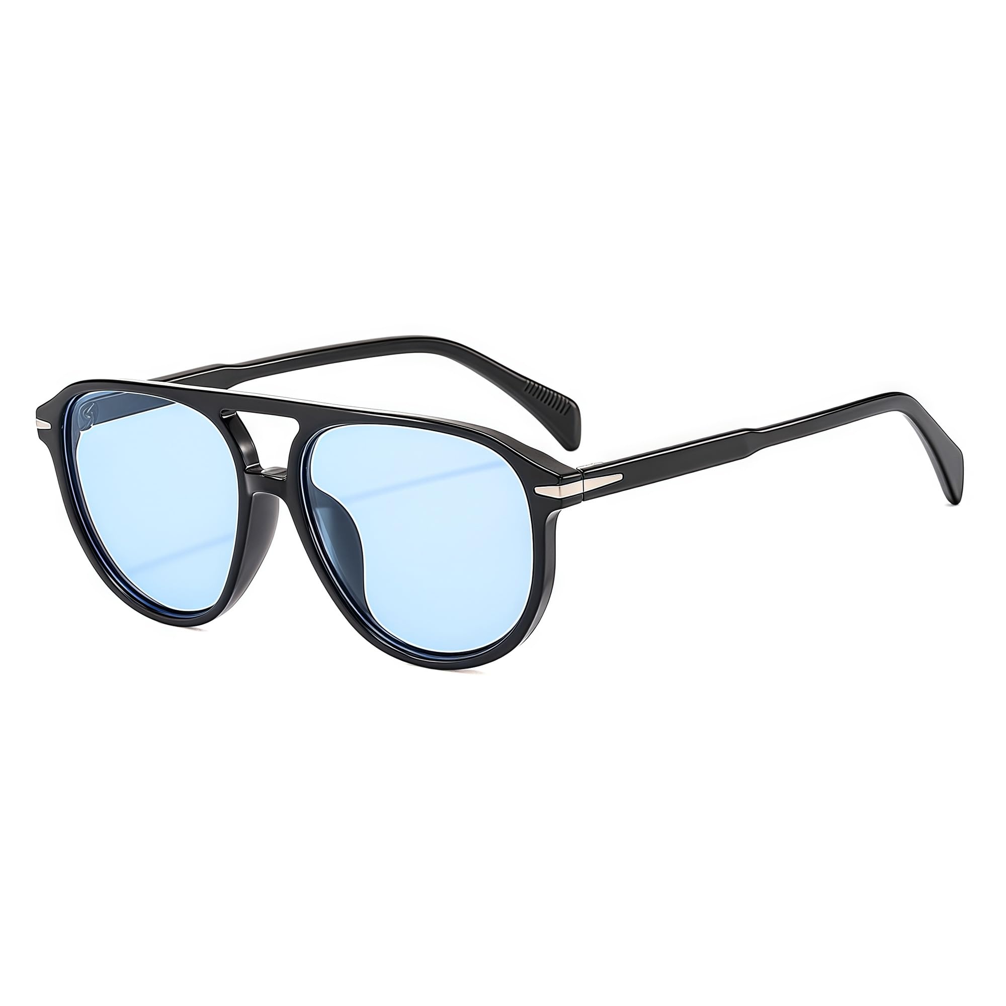 JCTAIFOO Retro Runde Sonnenbrille für Damen Herren Vintage Mode Oval Große Rahmen Brille
