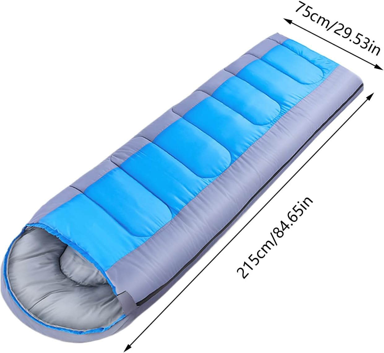 Jnilepfd 軽量寝袋 | オールシーズン対応シュラフ | 通気性快適設計 多目的利用 キャンプ旅行 登山 バックパッキング 山