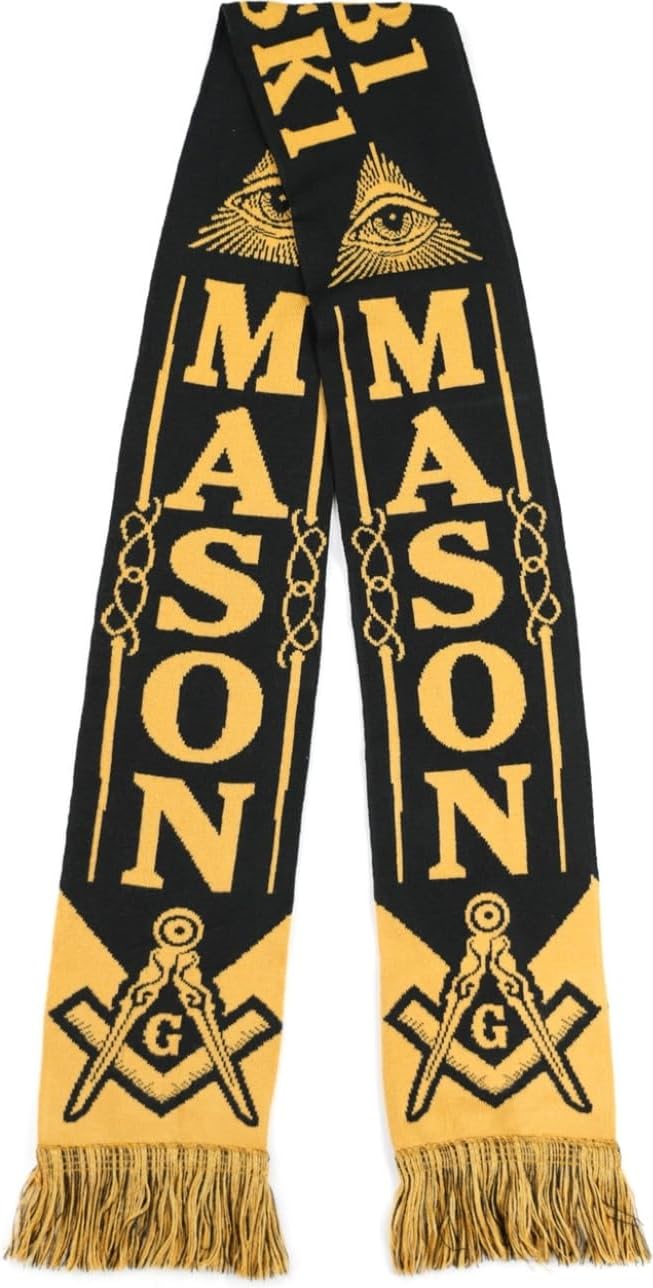 Big Boy Mason Divine S.7 Scarf [Black - 80" x 7"] - ID#43505