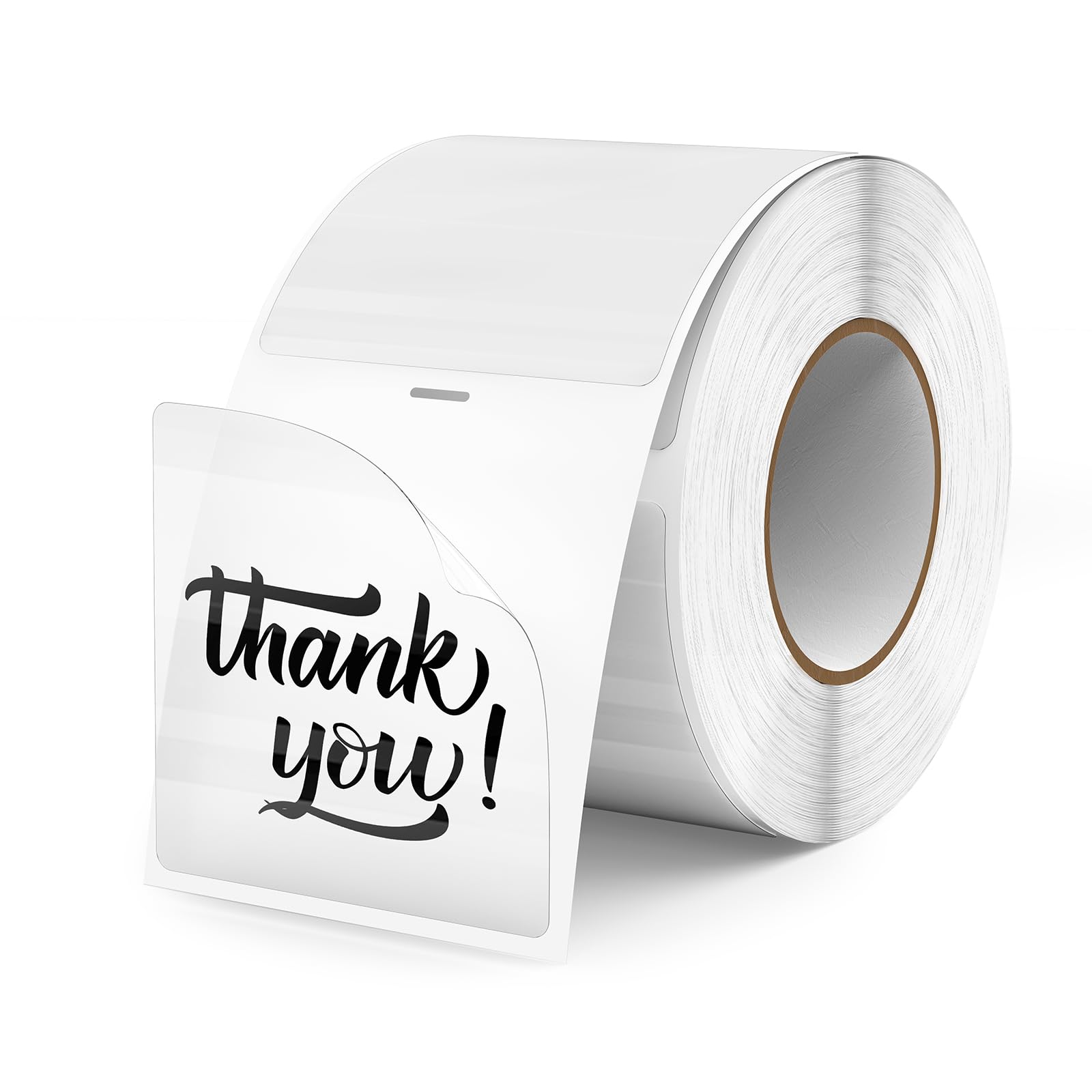 – Clear Thermal Labels 2 x 2 Inch Rectangular Transparent Stickers Vinyl Direct Waterproof Self-Adhesive Removable Square Decals for Business Barcode DIY Logo 300PCS