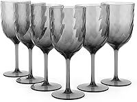 Vista 9 de KOXIN-KARLU Unbreakable Classic - Copas de vino de plástico multiusos de 14 onzas, juego de 6 unidades, color azul