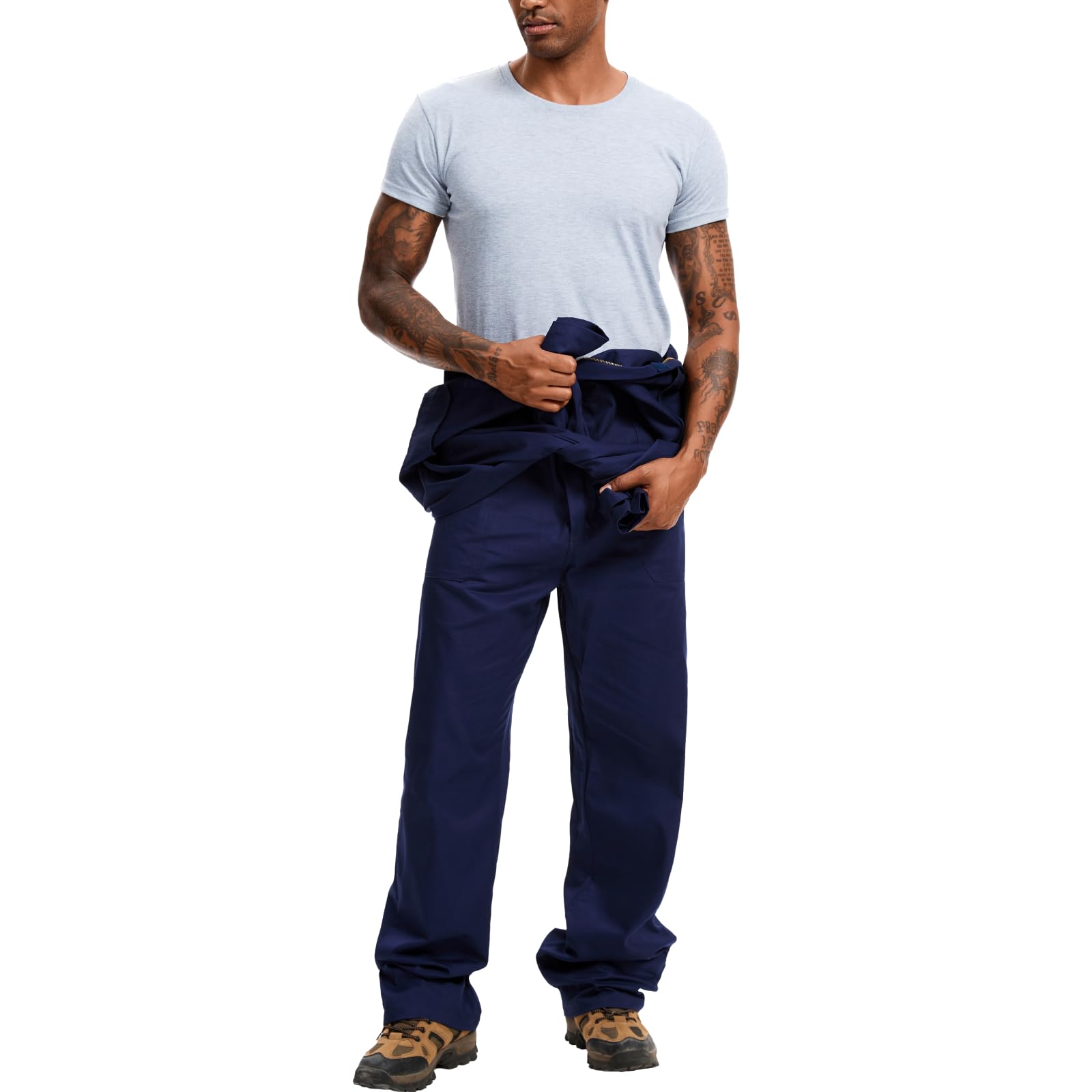 WORK IDEA Combinaison de travail pour homme haut de gamme 100% coton : le compagnon idéal pour les chantiers du bâtiment, les artisans et les bricoleurs