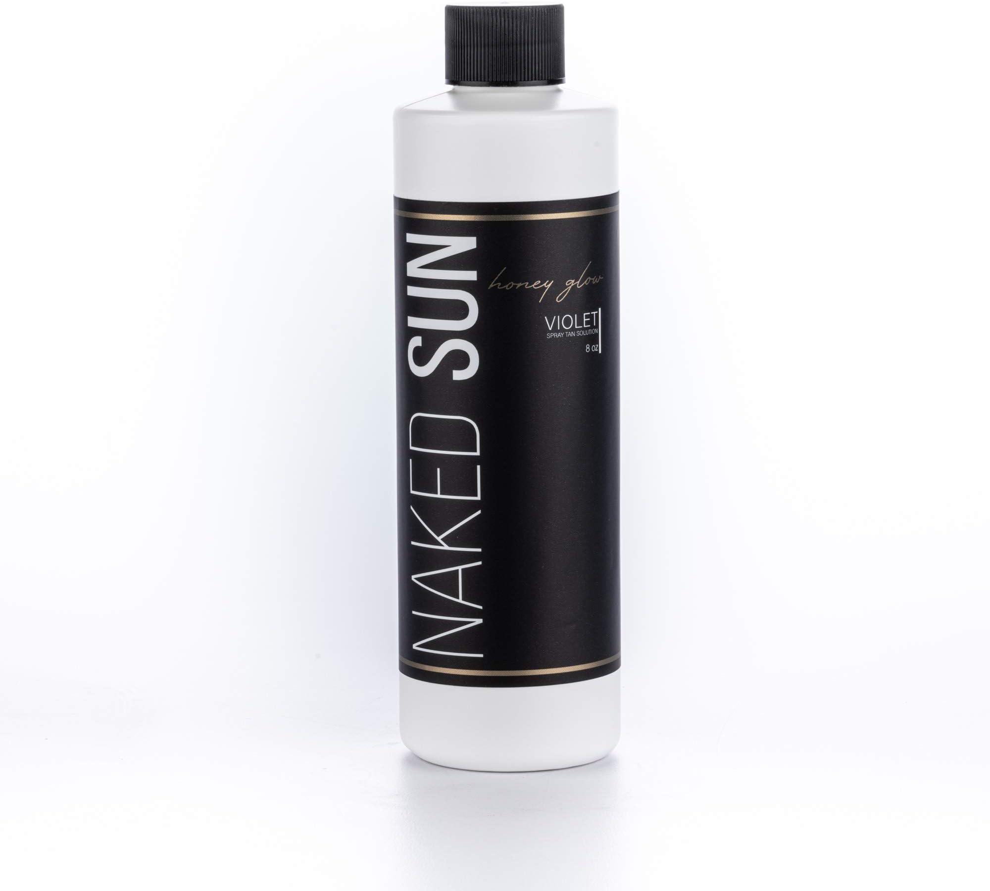 Naked Sun Honey Glow Violet Spray Tan Solution - 8 oz Airbrush Sunless Self Tan Spray