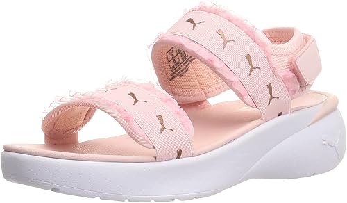 Amazon プーマ スポーツサンダル スポーティ サンダル ウィメンズ ラッフル 3085 21年秋冬カラー ロータス シルバー ホワイト 01 25 0 Cm Puma プーマ スポーツサンダル
