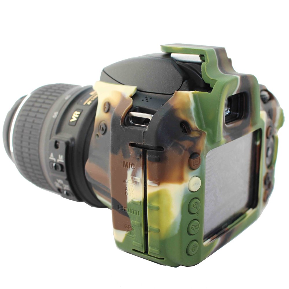 EasyCover Coque Silicone Protection Nikon D3200 - Jaune, Protection Chocs Et Rayures